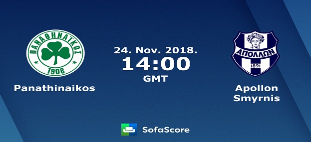 Panathinaikos – Apollon Smyrni İddaa Oranları ve Tahmin – 24.11.2018